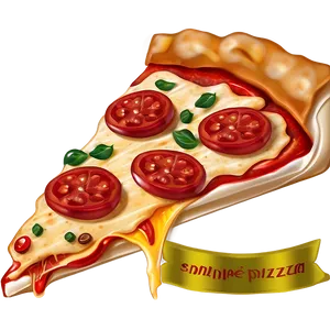 Whole Pizza Cartoon Image PNG Sha PNG