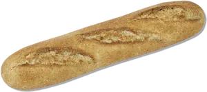 Whole Wheat Baguetteon Plain Background PNG image