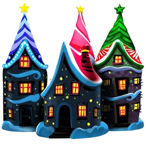 Whoville Christmas Village Png 6 PNG image