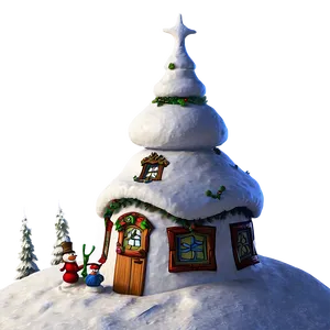 Whoville Snowman Building Png 06202024 PNG image