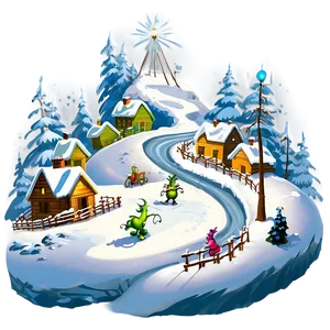 Whoville Winter Trek Png Keq12 PNG image