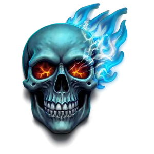 Wicked Flame Skull PNG Puy PNG