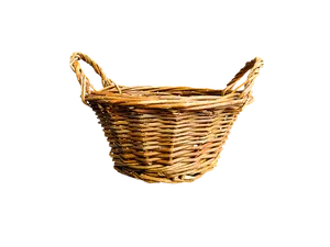 Wicker Basket Black Background