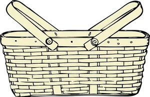 Wicker Basket Illustration