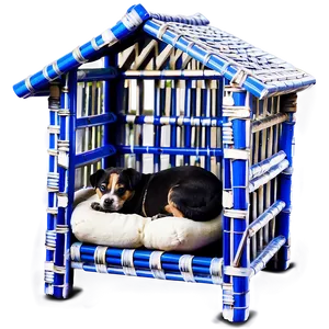 Wicker Dog House PNG 06122024