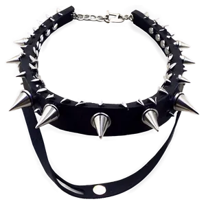 Wide Band Spiked Choker PNG Ltp