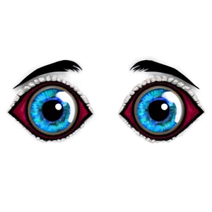 Wide-eyed Anime Eyes PNG 05252024