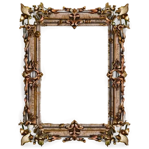 Wide Gothic Frame PNG 35