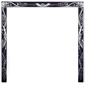 Wide Gothic Frame PNG Oti
