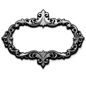 Wide Gothic Frame PNG Vym55 PNG