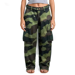 Wide Leg Cargo Pants PNG 1 PNG