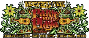 Widespread Panic Panicenla Playa Nueve Event Poster PNG