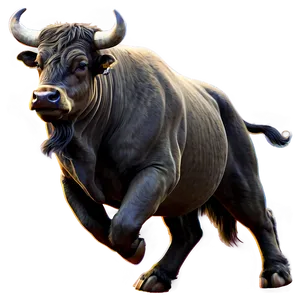 Wild Bull Illustration PNG 97