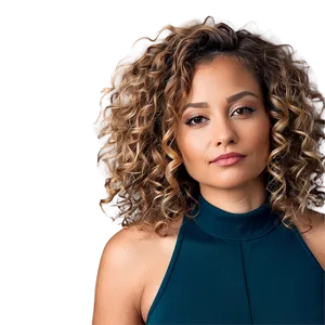 Wild Curly Hair Freedom PNG 2
