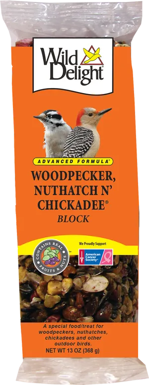 Wild Delight Woodpecker Block Packaging PNG