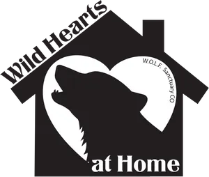 Wild Hearts Wolf Sanctuary Logo PNG