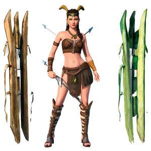 Wild Huntress Goddess Png Bjs PNG image