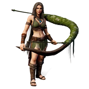 Wild Huntress Goddess PNG Yot