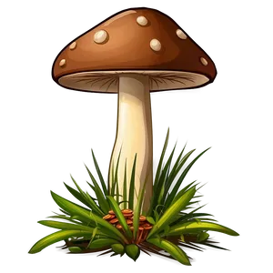 Wild Mushroom Cartoon PNG Gmk43 PNG
