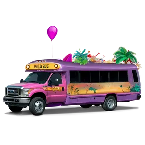 Wild Party Bus Night Png 06272024 PNG image