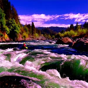 Wild Rogue River Rapids Png 06292024 PNG image