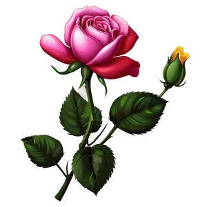 Wild Rose Clipart PNG 06272024