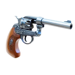 "wild West Revolver PNG: Cowboy’s Sidearm" 04302024