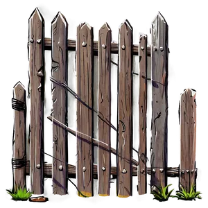 Wild West Wooden Fence PNG Hgk PNG