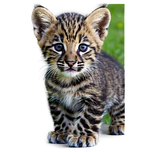 Wildcat Cub Cute Png 06132024 PNG image