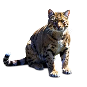 Wildcat Digital Painting PNG Cvt28 PNG