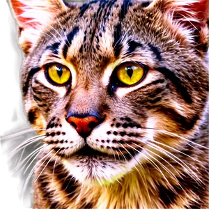 Wildcat Digital Painting PNG Dhk96