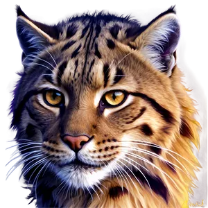 Wildcat Digital Painting PNG Nwu PNG