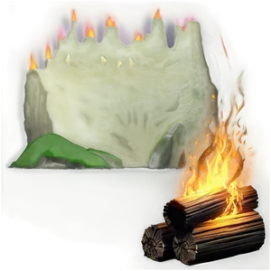 Wilderness Campfire PNG Xck