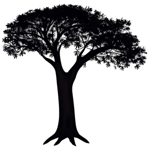 Wilderness Tree Silhouette Png Mkl99 PNG image
