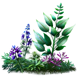 Wildflower Bush Png 27 PNG image