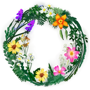 Wildflower Circle Png 13 PNG image