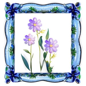 Wildflower Frame PNG 41