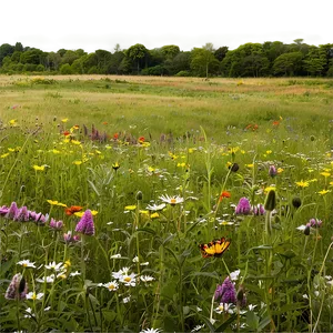 Wildflower Meadow Panoramic Png 54 PNG image