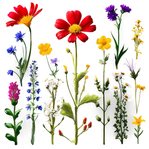 Wildflower Meadow Photo PNG Lur
