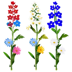 Wildflowers In Harmony PNG Smb