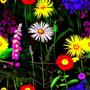 Wildflowers In Harmony PNG Sun39 PNG