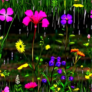 Wildflowers In The Rain Png 70 PNG image