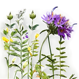 Wildflowers In The Wind PNG 06202024