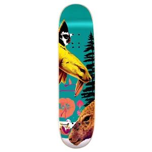 Wildlife Skateboard Deck Illustration PNG 55