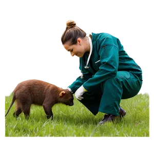 Wildlife Vet On Field PNG Cjm PNG