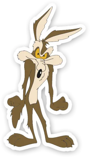 Wile_ E_ Coyote_ Cartoon_ Character PNG image