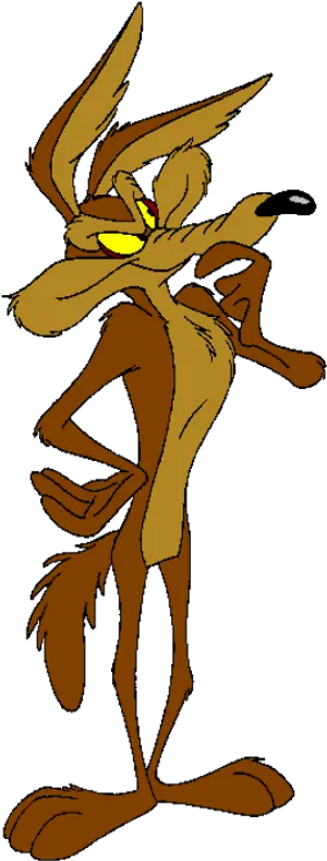 Wile E Coyote Cartoon Character PNG image