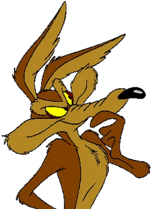 Wile E Coyote Cartoon Character PNG image