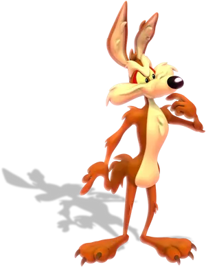 Wile E Coyote Standing Animation PNG image
