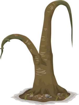 Wilted Tree Graphic PNG